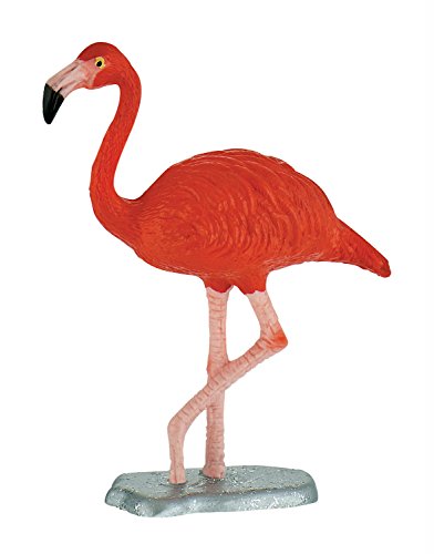 Bullyland 63717 – Flamingo Figura de Juguete, Aprox. 7 cm, Color Rojo