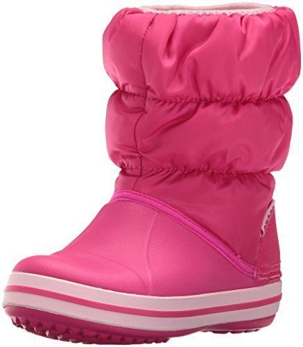 Crocs Winter Puff Boot Kids, Botas de Nieve Unisex Niños, Rosa (Candy Pink), 30/31 EU