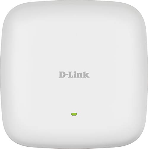 D-Link DAP-2682 Punto de Acceso WiFi Profesional de Alta Potencia AC2300 Wave 2, MU-MIMO, Antenas 4x4, Doble Banda, PoE, gestión centralizada sin Coste Nuclias Connect, Portal Captivo, 1p Gigabit