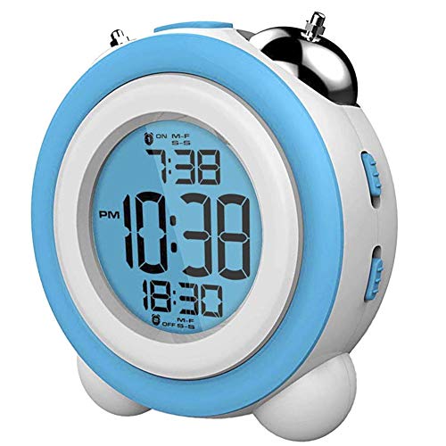 DAEWOO - Reloj despertador digital DCD-220BL, Verde, Blanco