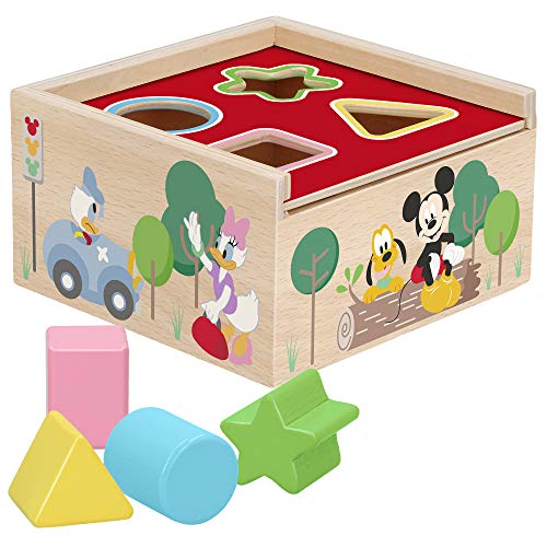 Disney - Cubo encajables bebé 5 Piezas - Formas y colores - Juguetes para Apilar y Encajar Juguetes bebés 1 año Juego educativo Niños 1 2 años Bloques infantiles Disney