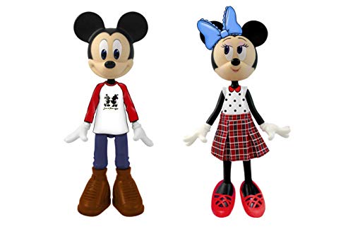 Disney Minnie Mouse, Playset de 2 muñecas-Minnie & Mickey Set (Jakks Pacific 209474)
