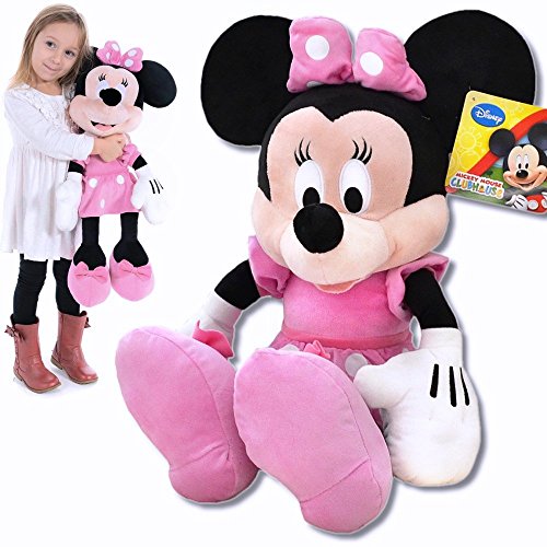 Disney Peluche de Minnie Mouse, tamaño XXL, 62 cm