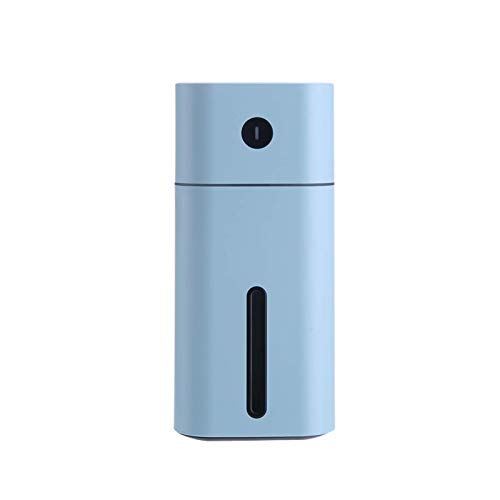 DLYDSSZZ Humidificador de Niebla fría del Coche, difusor de Aroma de Aceite Esencial USB, con 7 Luces LED Que cambian por Colores, utilizadas en la Oficina y el hogar ultrasónico (Color : Blue)