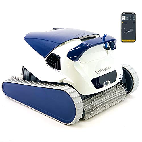 DOLPHIN Blue Maxi 40i - Robot automático limpiafondos para Piscinas (Fondo y Paredes) Sistema de navegación preciso Clever Clean. Control Remoto App MOVIL Bluetooth