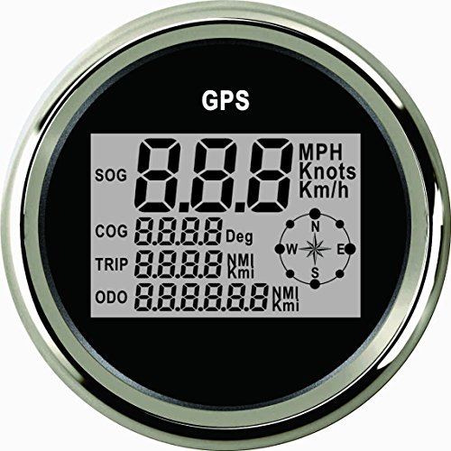 ELING Universal Digital GPS Velocímetro Speedo Gauge ODO COG TRIP Para Coche Moto Camión Yate Barco 3-3/8 pulgadas (85mm) 9-32V