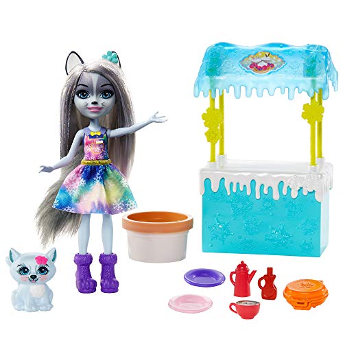 Enchantimals, Muñeca con mascota Hawna Husky y Whipped Cream (Mattel GJX37)