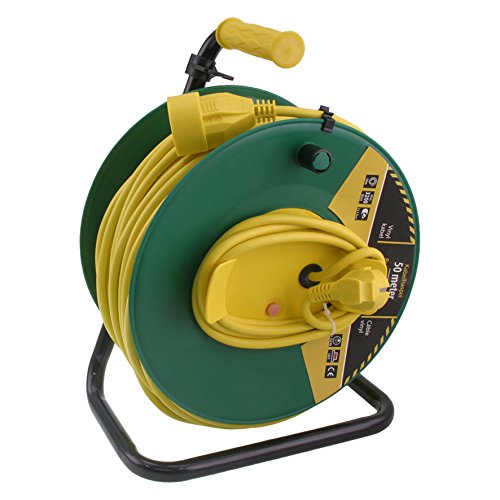 Exin H05VVF - Carrete para cable, 50 m, color verde/amarillo