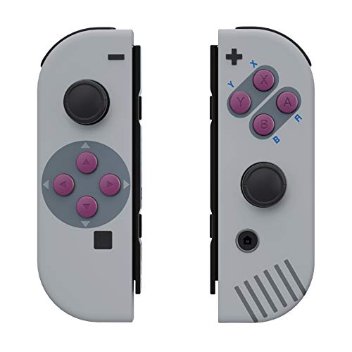 eXtremeRate Carcasa para JoyCons de Nintendo Switch Funda de Agarre Shell Cubierta Tacto Suave con ABXY Drecctión Botones para Nintendo Switch No Incluye Carcasa de Consola(Clásico 1989 GB DMG-01)