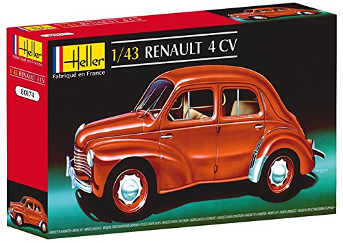 Glow2B Heller - 80174 - Maqueta para Construir - Renault 4 CV - 1/43