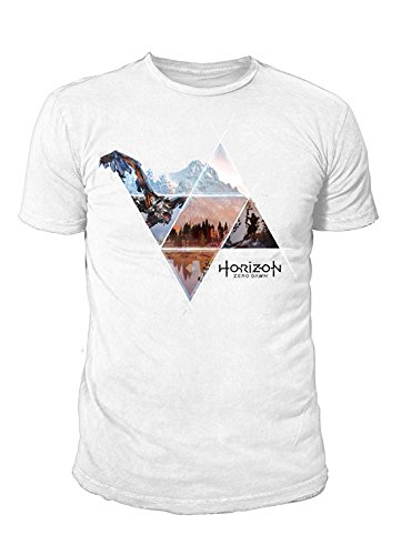 Horizon Zero Dawn Vast Lands - Camiseta para hombre (tallas S-XL), color blanco Blanco XL