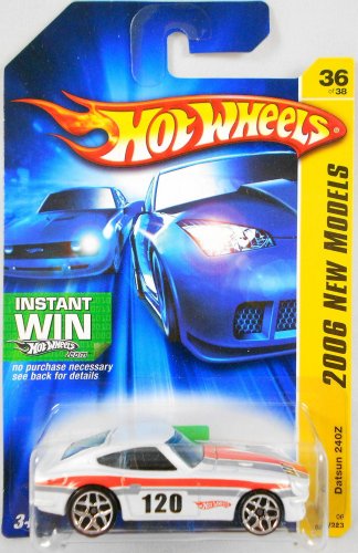 Hot Wheels 2006 First Editions -#36 Datsun 240z White Y5 Wheels #2006-36 Collectible Collector Car Mattel by