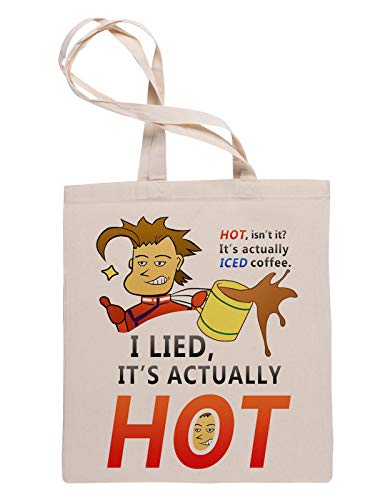 I Lied Its Actually Hot Bolsa Fe Compras Reutilizable Reusable Tote Shopping Bag
