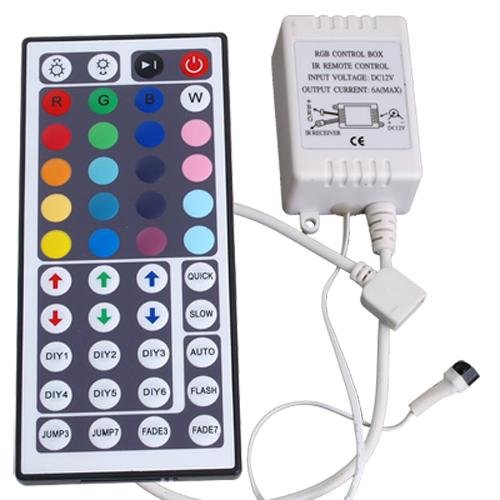 IR Remote Control Controlador 44 Tecla p/ RGB LED Tira