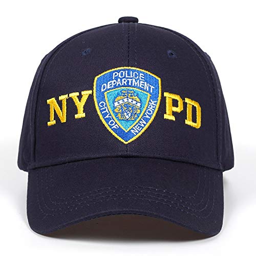 JJZD Departamento de Policía de Nueva NYPD 2020 Logo Ajustable del Casquillo del Sombrero de béisbol de Nueva York Unisex Gorra de béisbol de Hip Hop Gorra de béisbol de los Muchachos Respirable