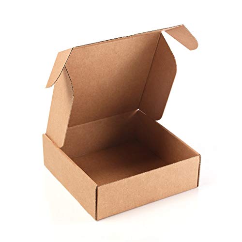 Kartox | Caja de Cartón Kraft Para Envío Postal | Caja de Cartón Automontable para Envío o Almacenaje | 13 x 15 x 4 | 20 unidades