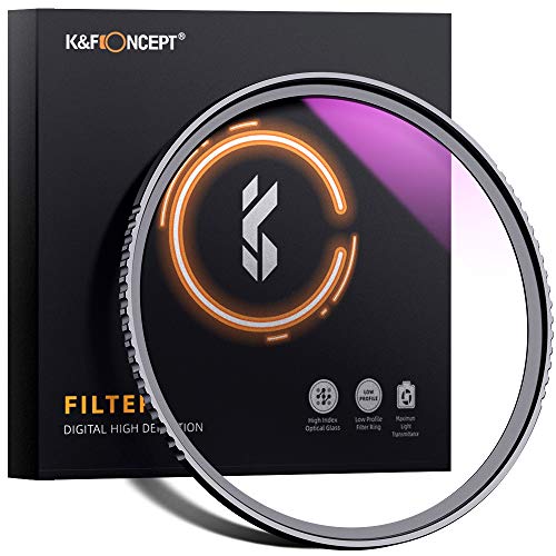K&F Concept Filtro de Protección Ultravioleta UV 40.5mm con MRC Multirresistentes para Objetivo de 40mm con Funda