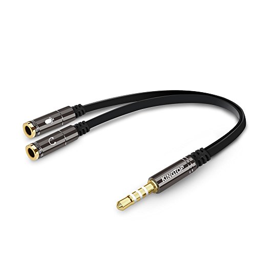 KingTop 3.5mm Combo Audio Adaptador Cable para PS4, Xbox One, Tablet, Smartphone y Nuevo Portátil