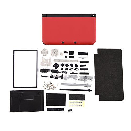 Kit de reemplazo de Conjunto Completo para 3DS XL, Piezas de reparación de Carcasa de Cubierta de Caja de Carcasa Completa, Kit de reemplazo de reparación Completa, fácil de Transportar (Rojo)