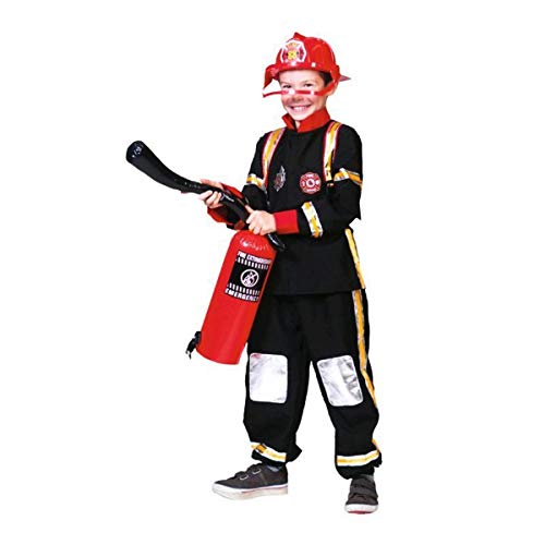 Kostümplanet - Disfraz infantil de bombero, talla 128, 140, 152