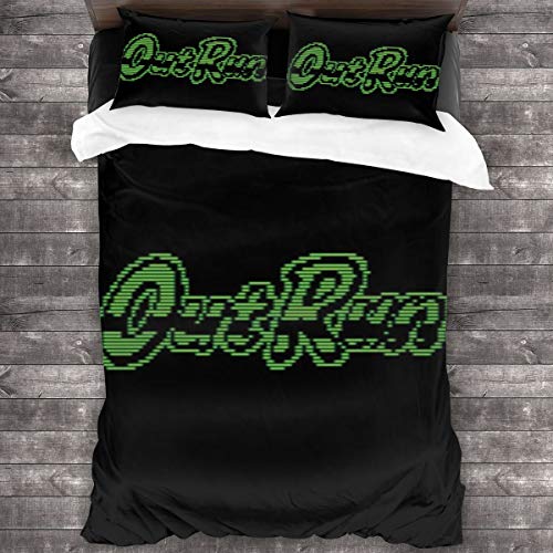 KUKHKU Outrun - Juego de cama de 3 piezas, diseño retro de los años 80, color verde