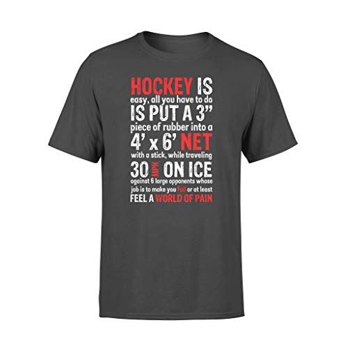 Micerice Camiseta de hockey es fácil, con texto en inglés "All You Have to Do is Put A 3"