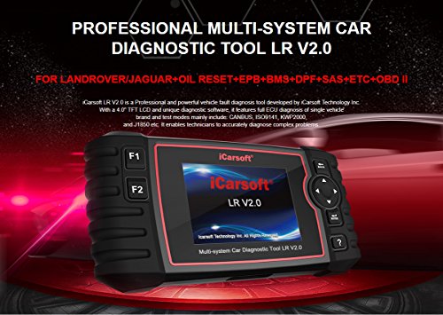 MISTER DIAGNOSTIC Interfaz de diagnóstico - iCarsoft LR V2.0 - Diagnóstico Pro Todos los Sistemas Land Rover & Jaguar
