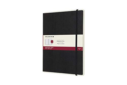Moleskine - Cuaderno Digital con Páginas Rayadas y Tapa Dura, Apto para Uso con Bolígrafo Moleskine+, Tamaño Extra Grande 19 x 25 cm, Color Negro