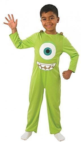 Monstruos University - Disfraz infantil de Mike para niño, Talla 3-4 años (880076-S)