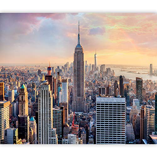 murando Fotomurales autoadhesivo Nueva York 245x175 cm XXL Papel pintado tejido no tejido Decoración de Pared decorativos Murales Diseno Fotográfico Manhattan Skyline d-B-0255-a-a