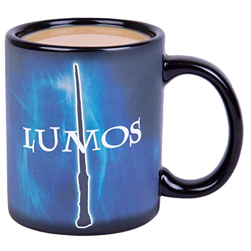 N\A Taza de café de cerámica con revelación de Calor Lumos/nox de Harry Potter: ¡los hechizos mágicos se activan con el Calor!