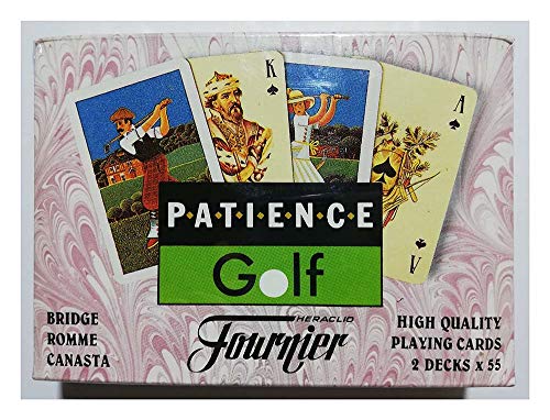 Naipes Heraclio Fournier Patience Golf 2 Mini Poker 110 Cartas Bridge Romme Canasta