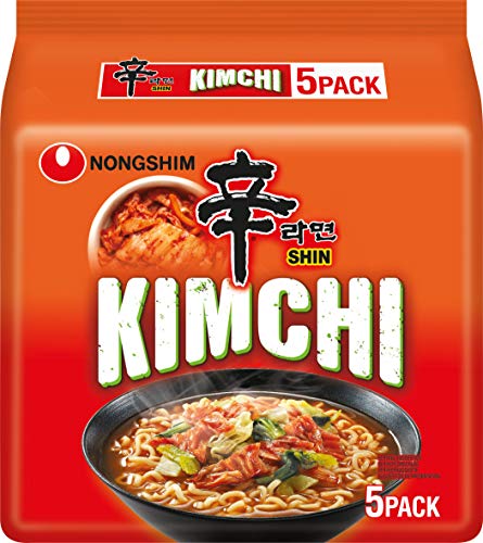 Nong Shim Fideos Instantáneos Sabor Kimchi Ramyun, Family Pack 600 g