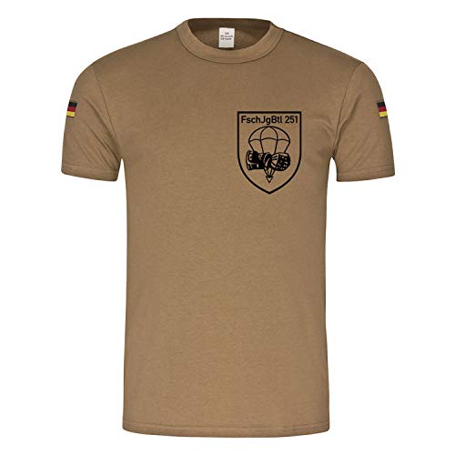 noorsk – Paracaidista Batallón 251 fschjgbtl Paracaidista Batallón unidad Bundeswehr Trope Camiseta Camisa tropicales Cielo Fallen Luchar arena Medium