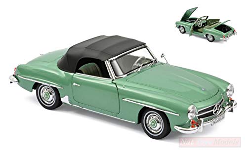 NOREV NV183401 Mercedes 190 SL 1957 Light Green Metallic 1:18 MODELLINO Die Cast