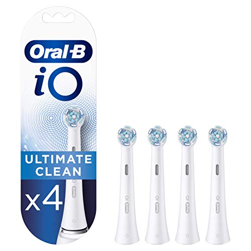 Oral B iO Ultimate Clean Cabezales de Recambio, Tamaño de Buzón, Pack de 4