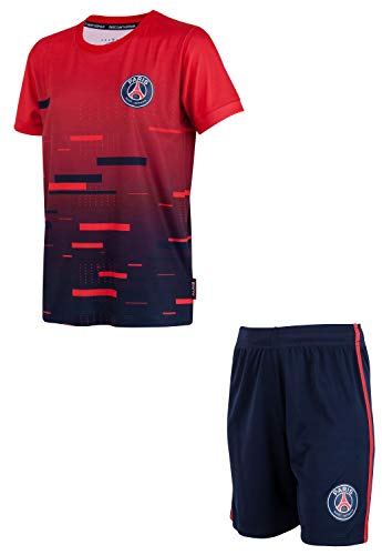 Paris Saint Germain – Conjunto de camiseta pantalón corto del PSG – Colección oficial para niño 8 años