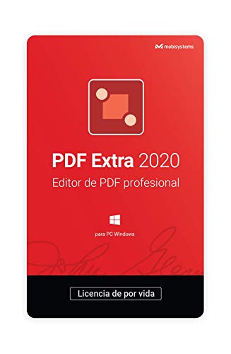 PDF Extra 2020 – Editor Profesional de PDF – Edita, Protege, Anota, Completa y Firma archivos PDF - 1 PC / 1 Usuario / Suscripción de Por Vida