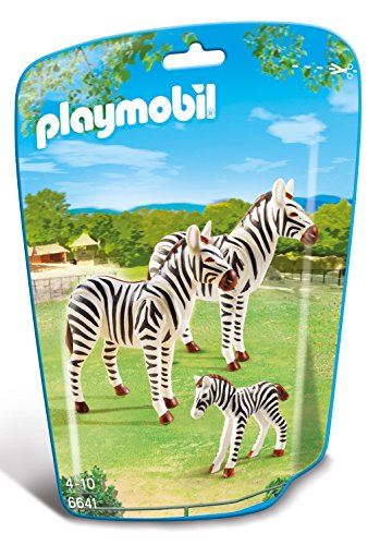 Playmobil-6641 Zoo Familia de cebras, Color (6641)