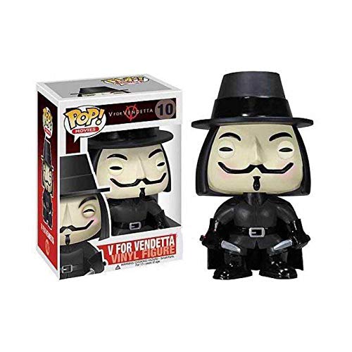 POP Movies V for Vendetta 10# Figura de acción de vinilo Colección de patrones dorados Modelo de juguete