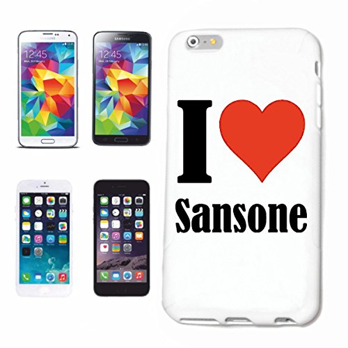 Reifen-Markt Hard Cover - Funda para teléfono móvil Compatible con Samsung Galaxy S3 Mini I Love Sansone