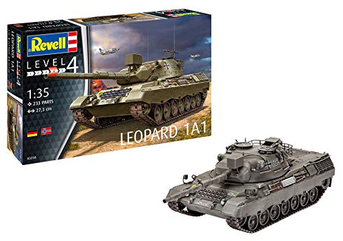 Revell Maqueta de Tanque Leopard 1 A1, Kit Modelo, Escala 1: 35, orgin Algas fidelidad imitación con Muchos Detalles de (03258)