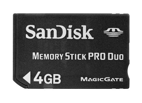 SanDisk SDMSPD-004G-B35 Tarjeta de Memoria Memory Stick Pro Duo de 4 GB Negro