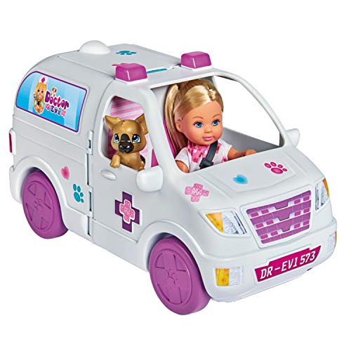 Simba Toys Evi Love - Caravana veterinaria 2 en 1, para Niños a partir de 3 años - 36 x 12 x 16 cm