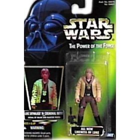 Star Wars: Power of the Force Hologram Luke Skywalker in Ceremonial Outfit Action Figure by Kenner (English Manual)