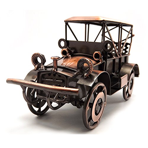 Tipmant Metal Antiguo Vintage Car Modelo Décor Decoración de Hogar Artesanal Handcrafted Colecciones Collectible Vehículo Juguetes