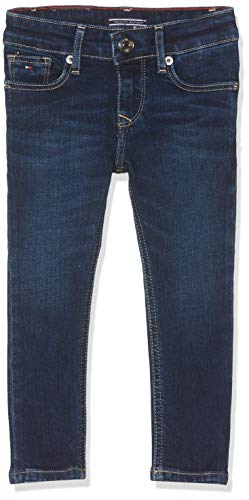 Tommy Hilfiger Girls Nora Skinny Nyds Jeans, Azul (New York Dark Stretch 911), Talla única (Talla del Fabricante: 80) para Niñas