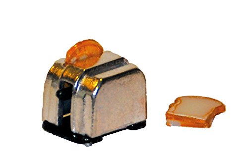 Tostadora de pan en miniatura de casa de muñecas. Escala 1/12. CHA36678