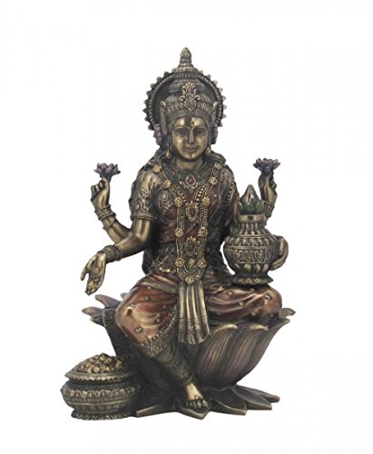 Unknown Estatua de Lakshmi Dios indio del La Sabiduría y de la suerte del reichtums Hindú Ismus [Figura la India]