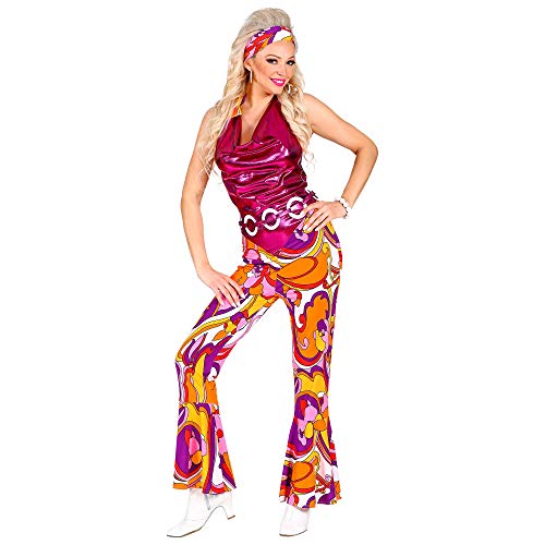 WIDMANN 09421 - Disfraz de discoteca años 70, para mujer, multicolor, S , color/modelo surtido